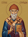 Saint Spyridon – Byzantine icon (watermarked)