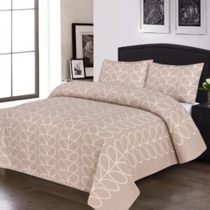 Moroccan Printed Bed Sheet- Camel