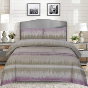 Purple Wavy Printed Bedsheet